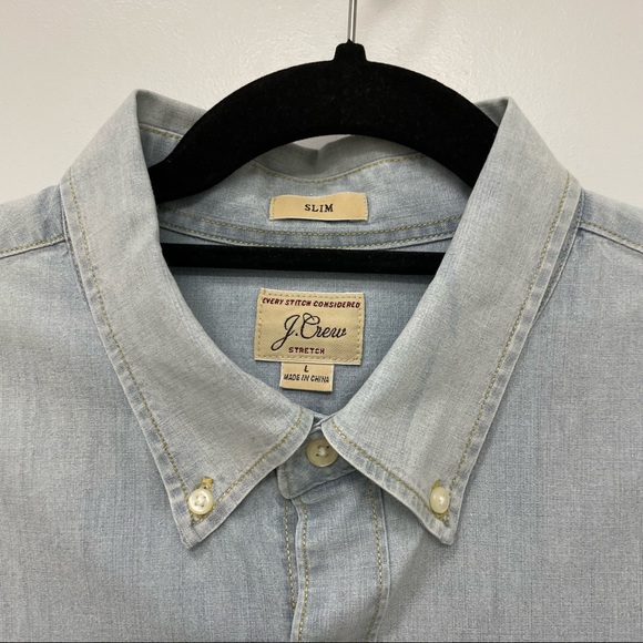 J Crew Slim Fit short Sleeve Button Down - Picture 2 of 3